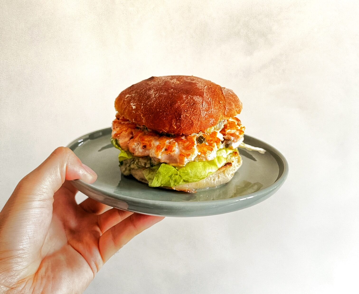 Burger de saumon et sauce tartare